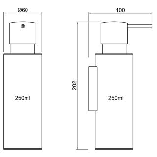 Дозатор для жидкого мыла Timo Saona 13339/00 Хром